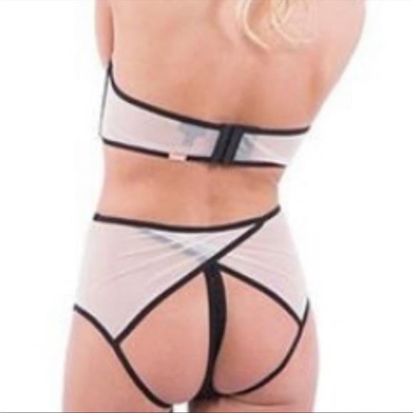 NWT Revolve Daydream Nation Crystal Vision Panty in Black&Pink Various Sizes